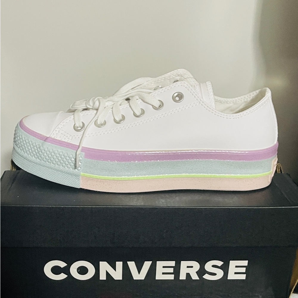 NEW Converse All Star Pastel Platform Sneakers Gelato Ombre | Women’s 7